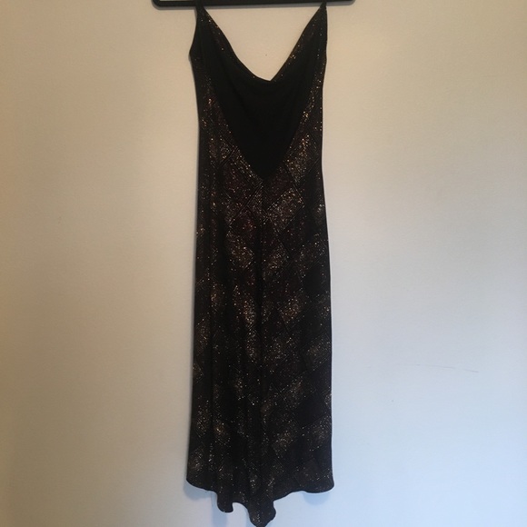 ALEXIA ADMOR gold & bronze Sparkly Low back Dress - Picture 2 of 5